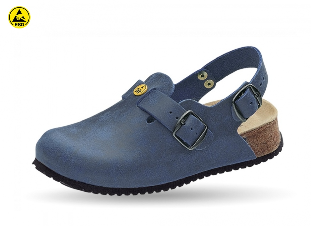 ESD Clog Fersenriemen Keilabsatz antistatisch Weeger 48325-30
