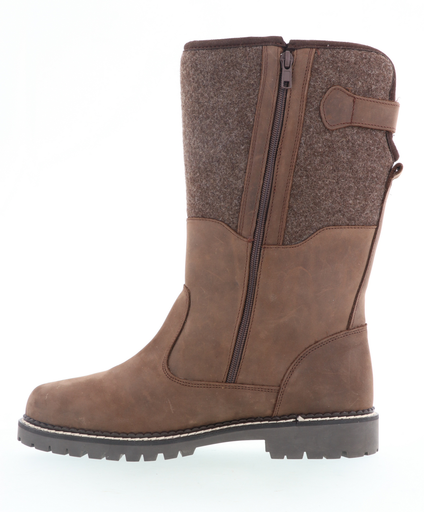 Jägerstiefel Winter Braun Leder/Filz 53-00710