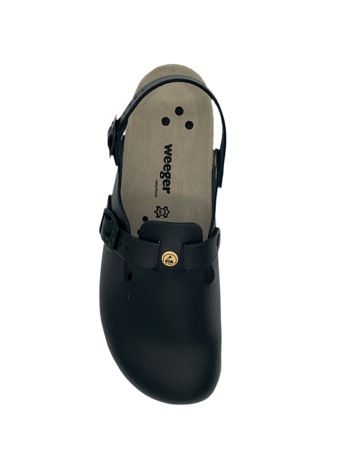 ESD Clog Stahlkappe & Fersenriemen antistatisch Weeger 48505-20