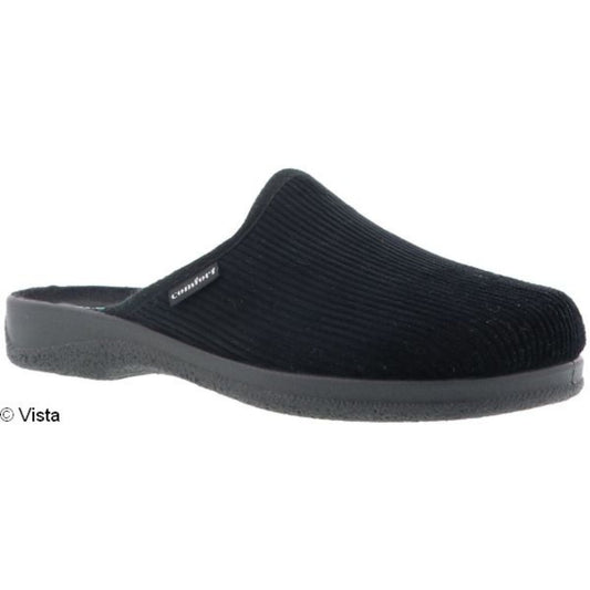 Vista Herren Hausschuhe schwarz - Cord - 50-00FLO