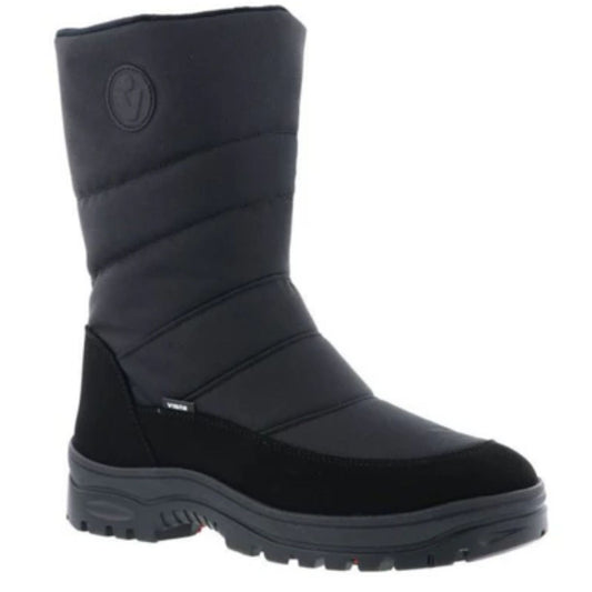 Vista Herren Winterstiefel schwarz - wasserdicht & Reißverschluss - 24-04241