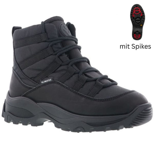Vista Damen Winterstiefel mit Spikes schwarz - wasserdicht - 24-4918K