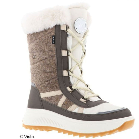 Vista Damen Winterstiefel braun - Filz & wasserdicht - 32-06637