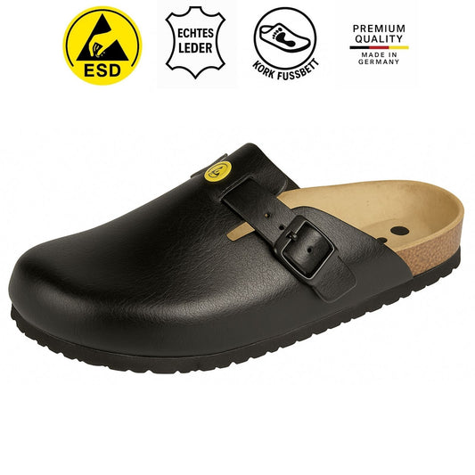 Weeger Damen & Herren ESD Clog schwarz - antistatisch - 48512-20