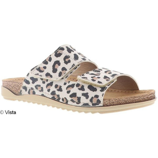 Vista Damen Pantolette leopard - Leder & Klett - 69-AA180