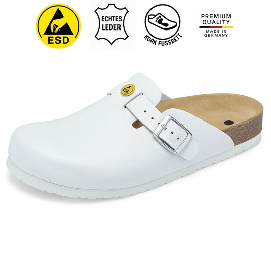 Weeger Damen & Herren ESD Clog weiß - antistatisch - 48512-10