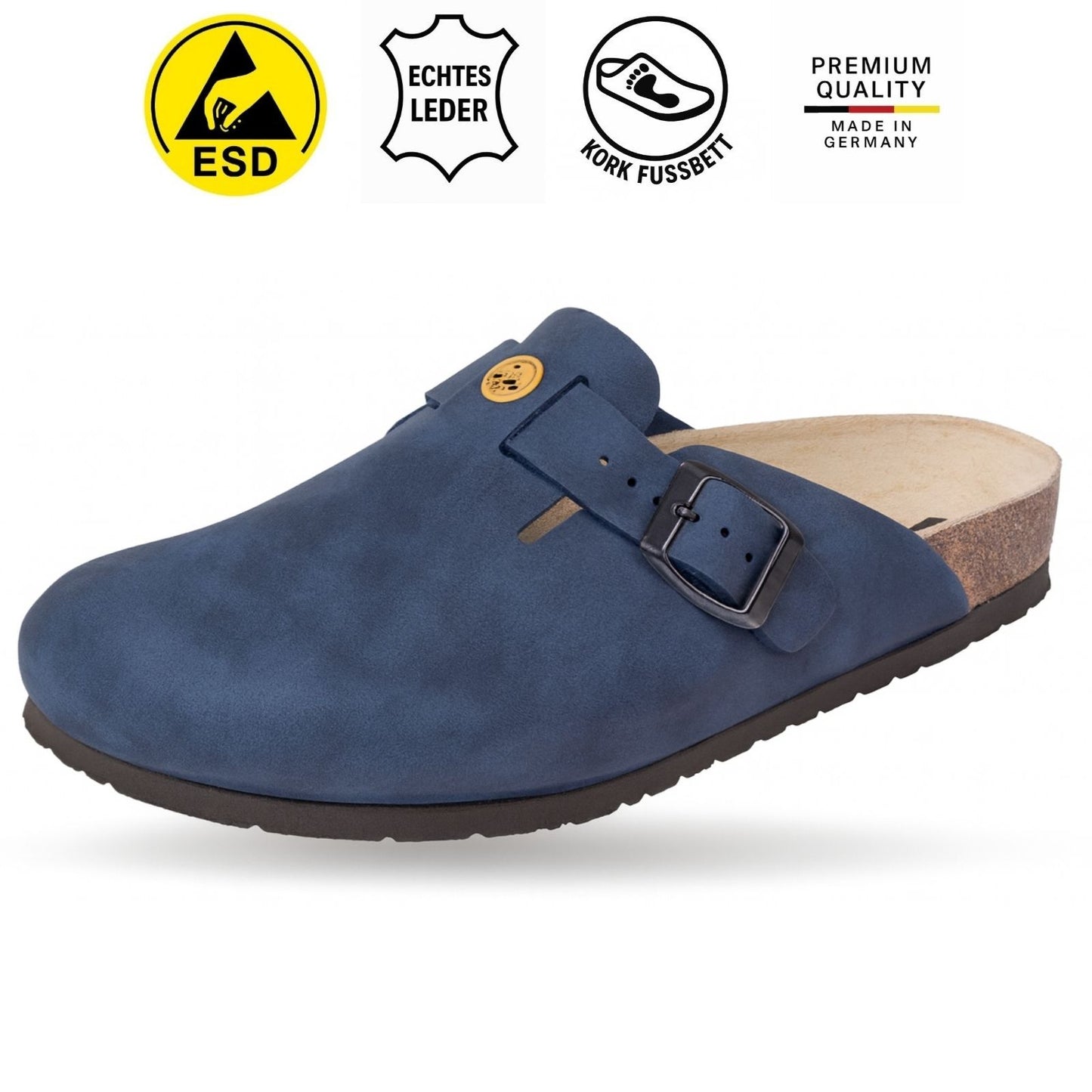 Weeger Women's & Men's ESD Clog blue - antistatic - 48512-30