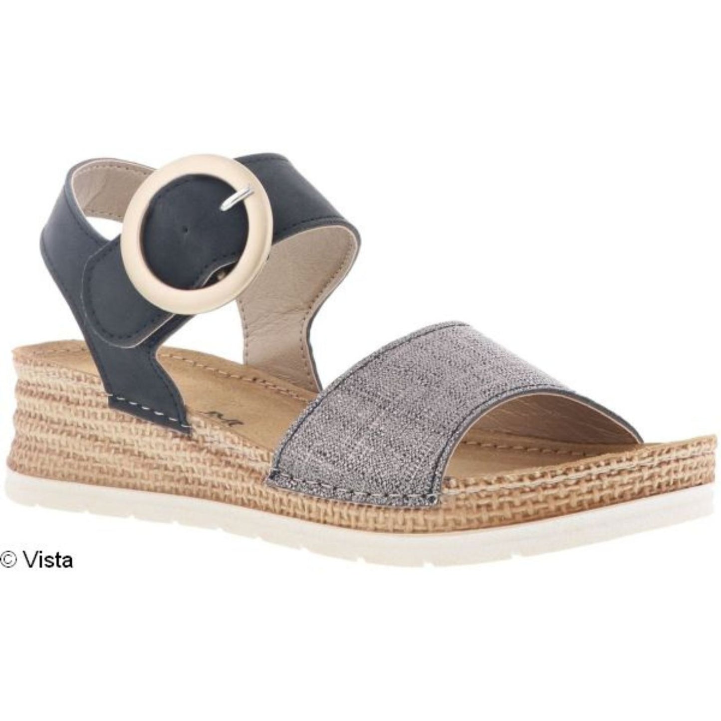 Vista Damen Sandalen schwarz - Leder & Klett - 69-RV020