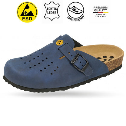 Weeger Zoccoli ESD forati blu da donna e uomo - antistatici - 48519-30