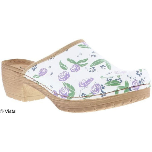 Vista Damen Clog Blumen - Leder - 69-0BLS8