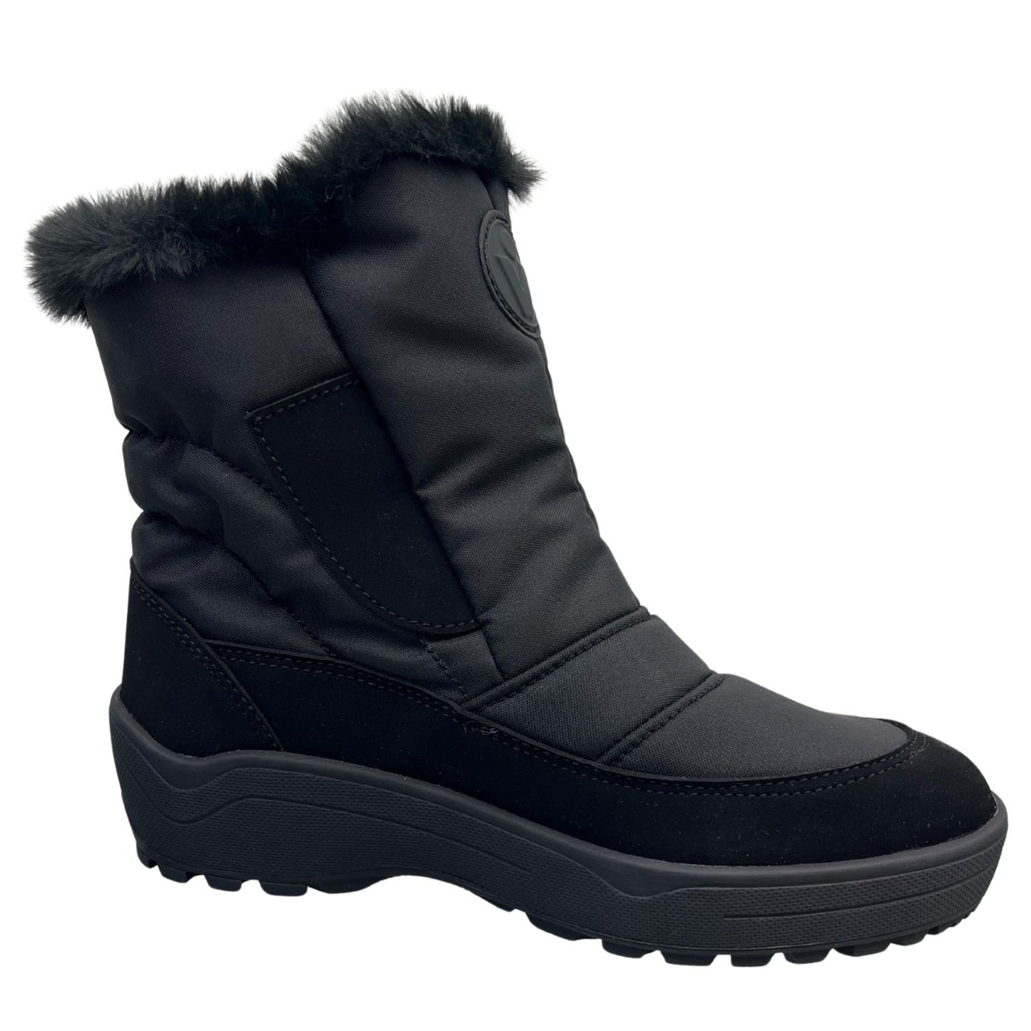 Vista Damen Winterstiefel mit Spikes schwarz – wasserdicht – 24-4898K