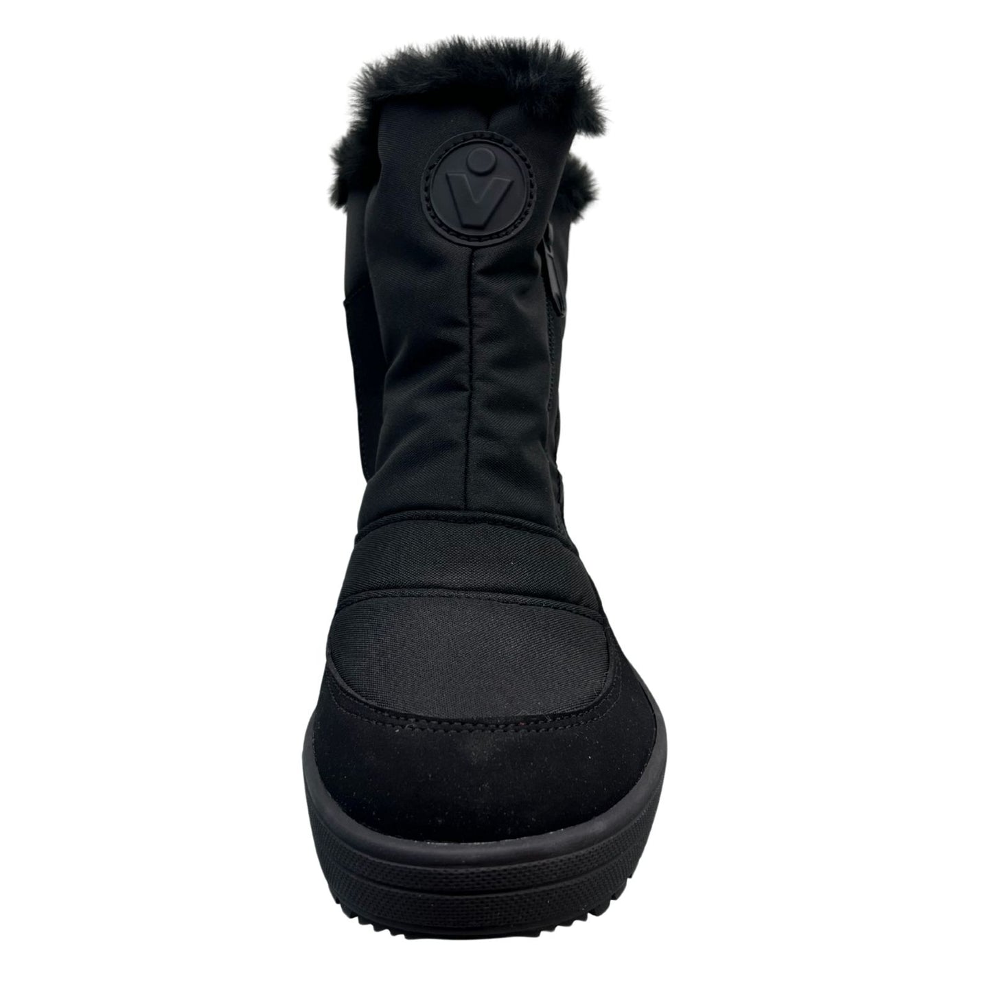 Vista Damen Winterstiefel mit Spikes schwarz – wasserdicht – 24-4898K