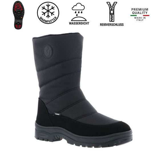 VISTA Herren Winterstiefel Boots mit Eiskrallen Spikes wasserdicht Tex 24-4241K