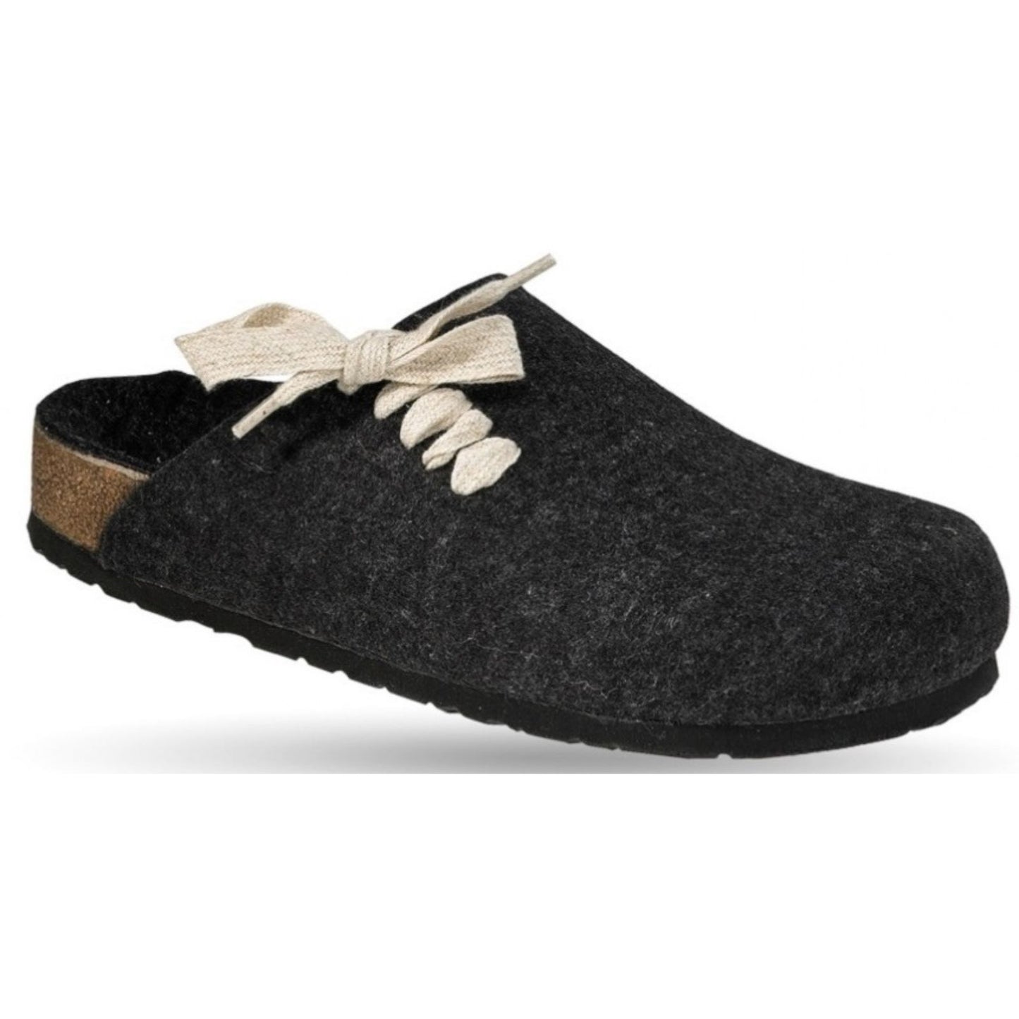 Weeger Damen Herren Filz Hausschuhe - Leder & Korkfußbett - 41547