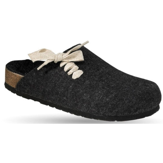 Weeger Damen Herren Filz Hausschuhe - Leder & Korkfußbett - 41547