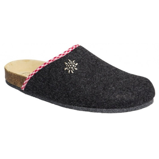 Weeger Damen Herren Filz Hausschuhe - Leder & Korkfußbett - 41545