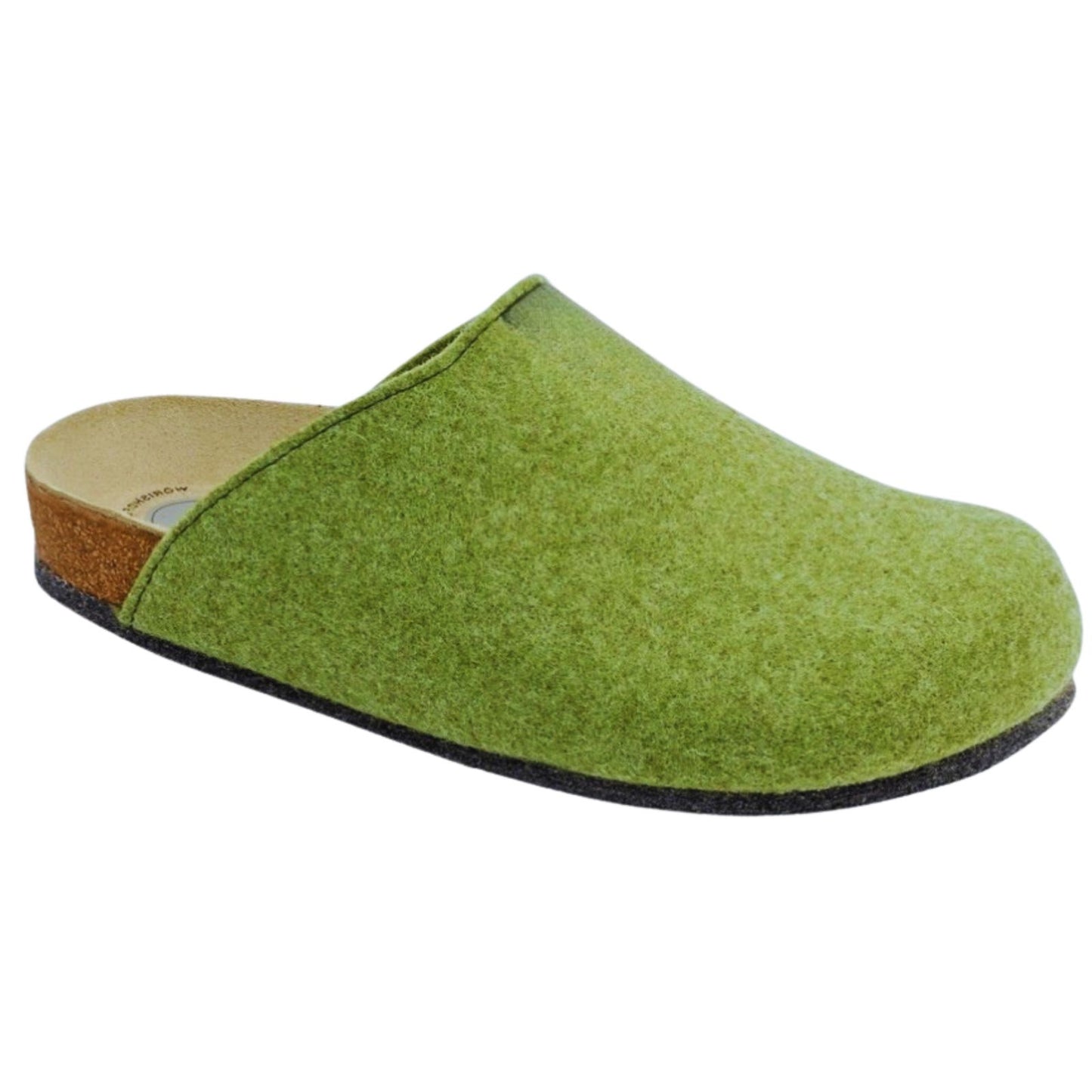 Weeger Damen Herren Filz Hausschuhe - Leder & Korkfußbett - 48017