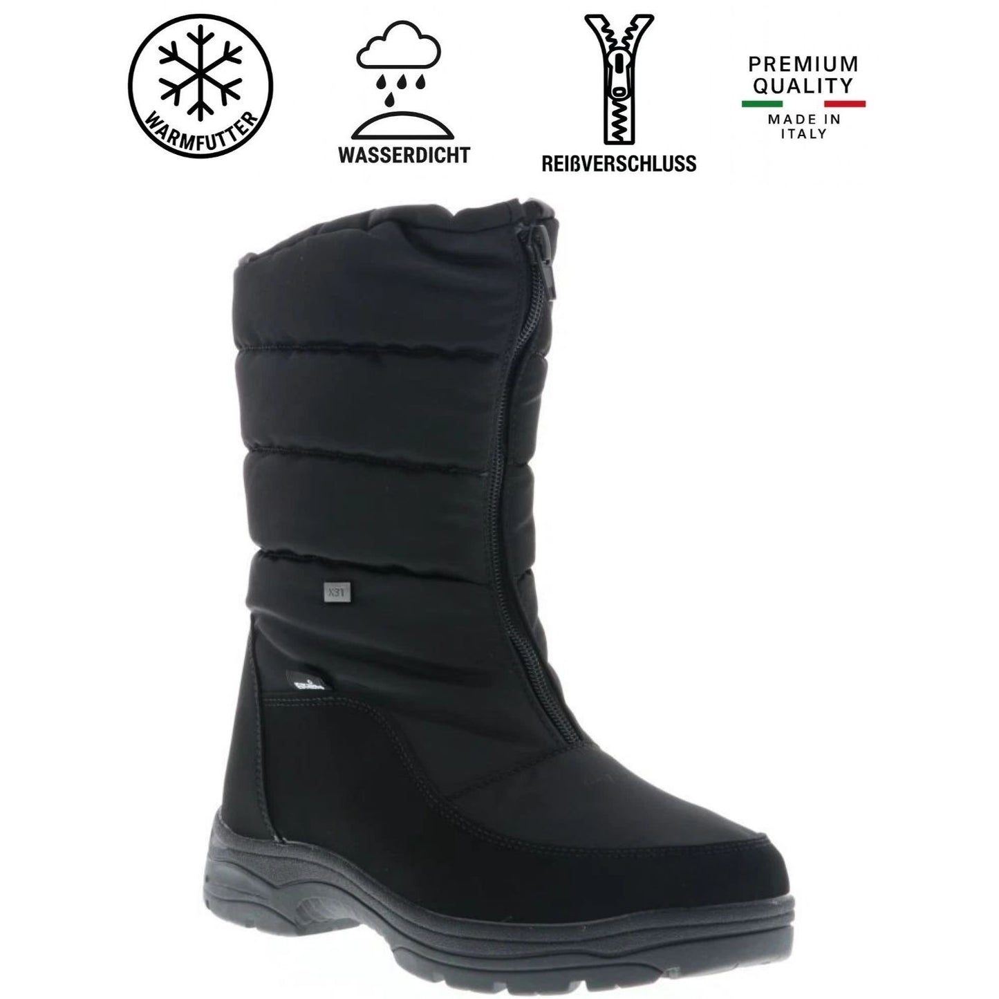 Vista Damen Winterstiefel schwarz - wasserdicht - 11-34002