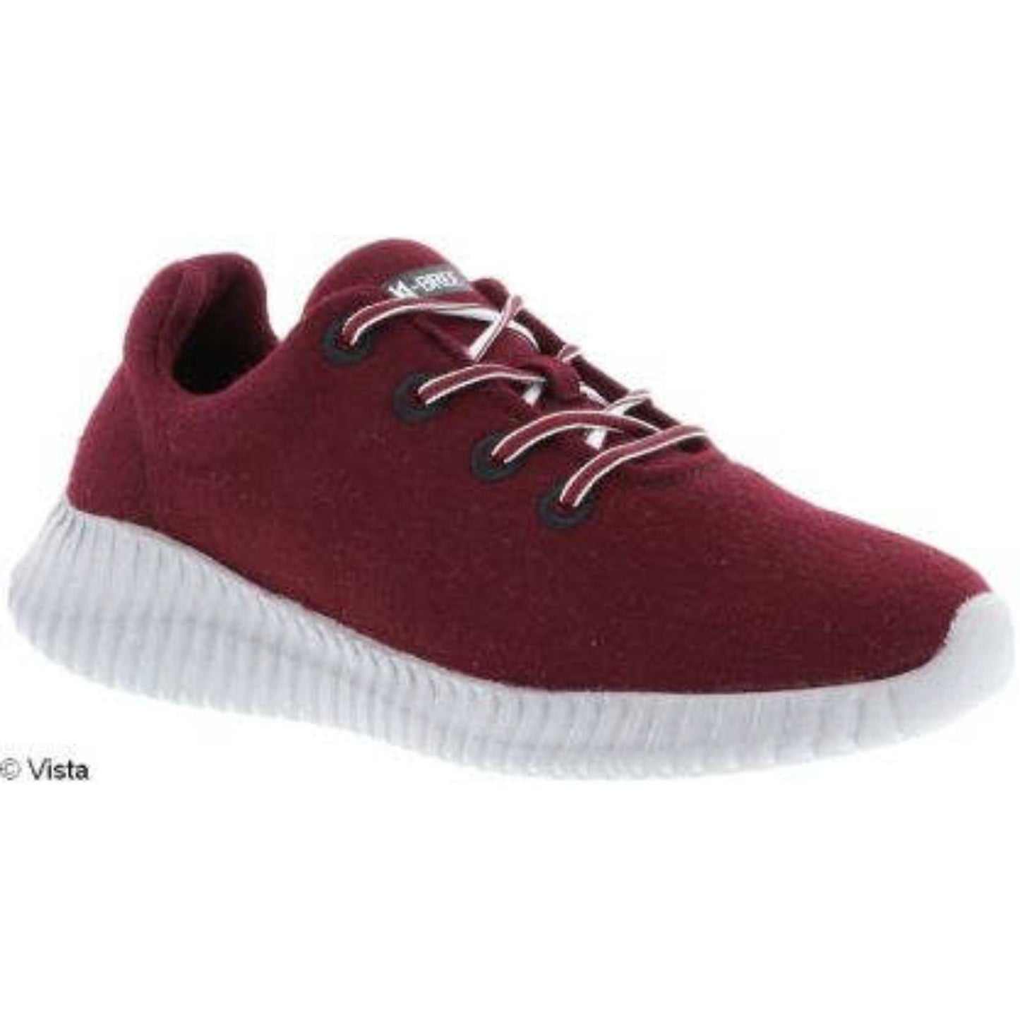 K-Bree Damen Merino Sneaker – leicht & atmungsaktiv - Bordeaux & Beige