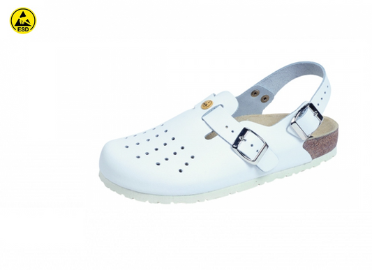 ESD Clog gelocht mit Fersenriemchen antistatisch Weeger 48619-20