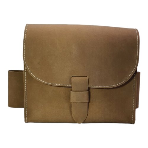 Böllertasche/Patronentasche aus Rindsleder – Schusstasche Handmade - Braun