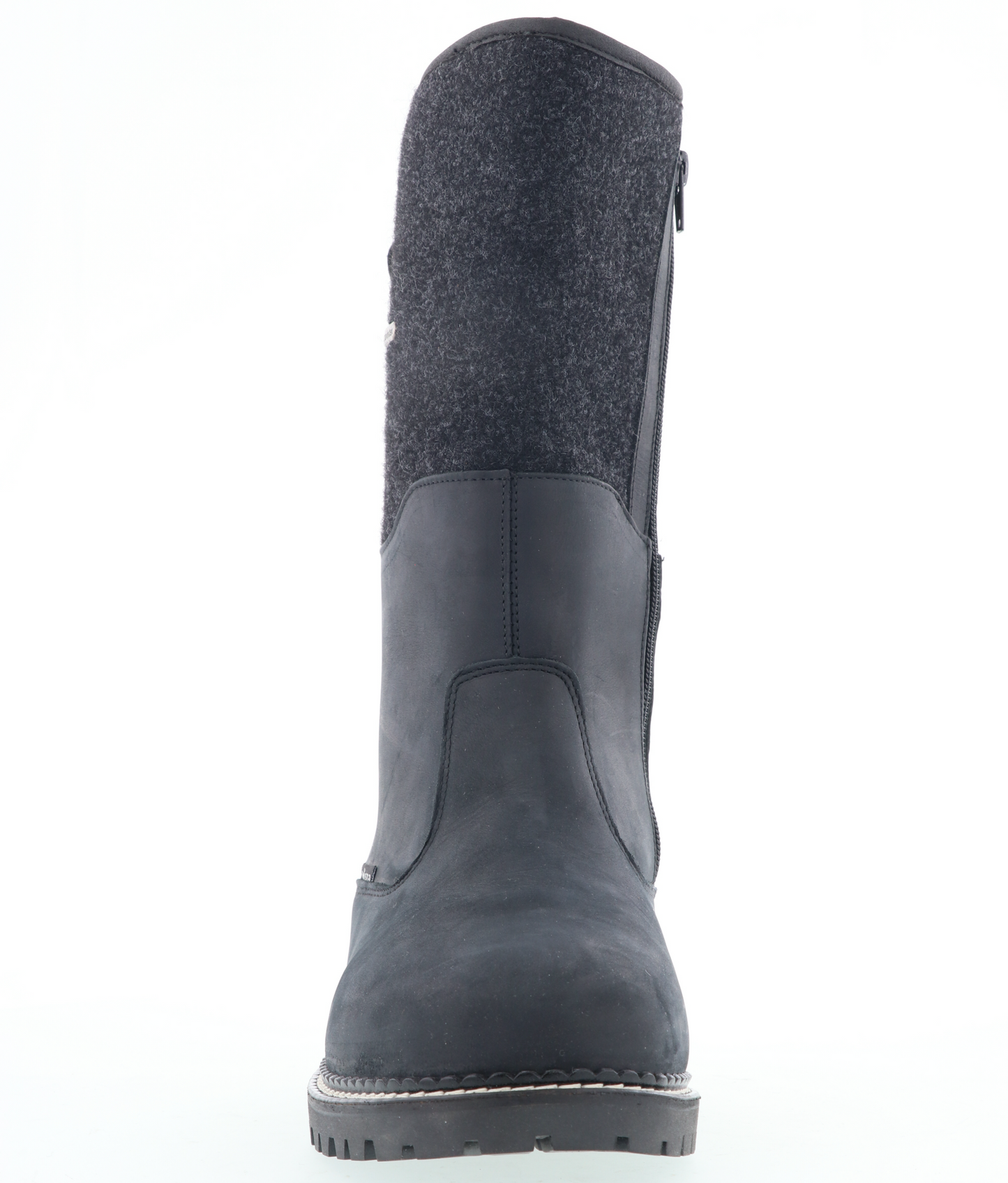 Jägerstiefel Winter Schwarz Leder/Filz 53-00710