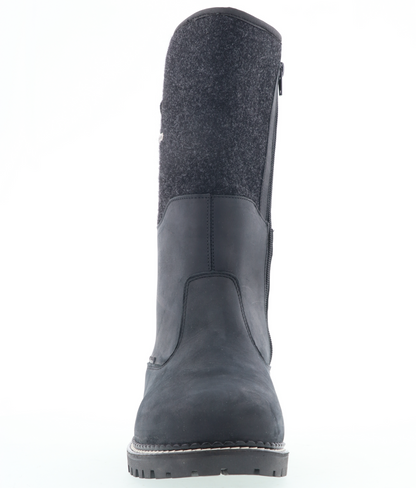 Jägerstiefel Winter Schwarz Leder/Filz 53-00710