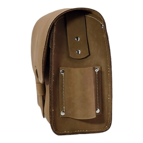 Böllertasche/Patronentasche aus Rindsleder – Schusstasche Handmade - Braun