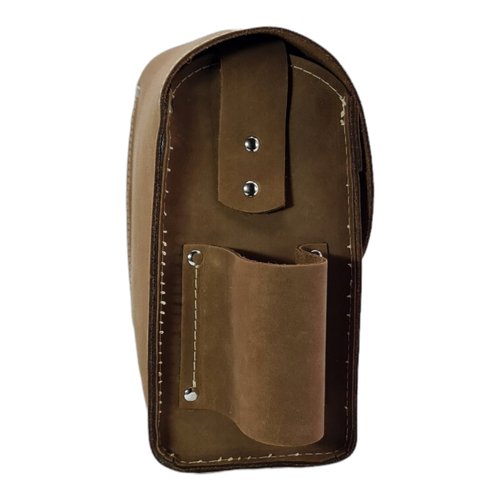 Böllertasche/Patronentasche aus Rindsleder – Schusstasche Handmade - Braun