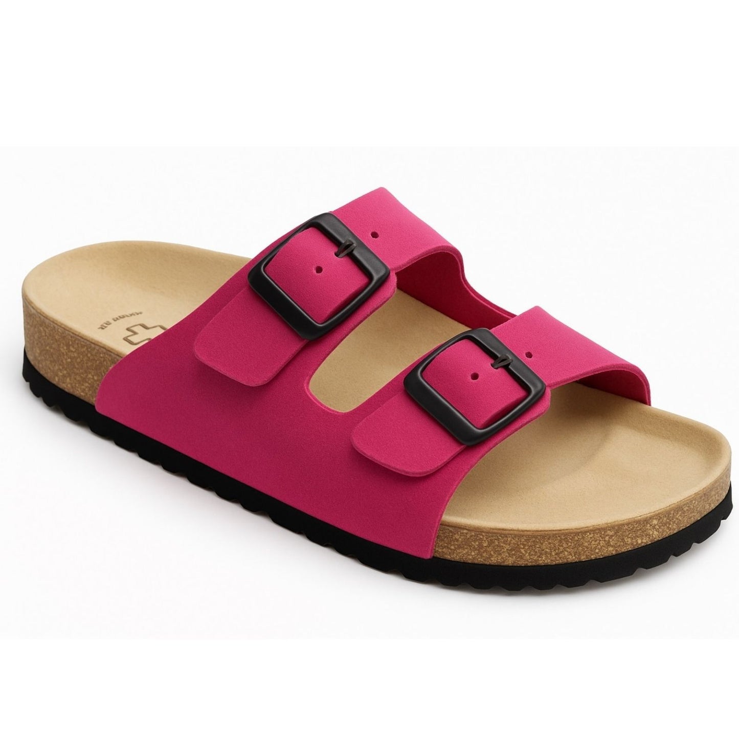 Weeger Damen Herren Pantolette pink - Leder & Korkfußbett - 41110-65