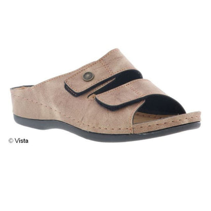 Vista Damen Pantolette - Leder & Klett - 69-00608