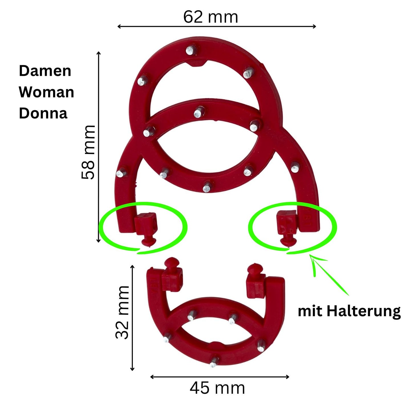 Spikes OC-SYSTEM ALPI Ersatz Eiskrallen Set Vorne & Hinten | Damen Herren Unisex