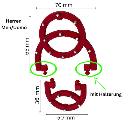 Spikes OC-SYSTEM ALPI Ersatz Eiskrallen Set Vorne & Hinten | Damen Herren Unisex