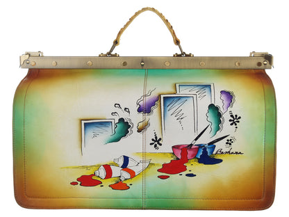 GreenLand Arzttasche Vintage – Handmade Büffelleder 7 Designs
